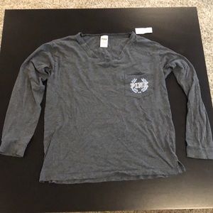 Pink (Victoria’s Secret) Long Sleeve Campus Tee